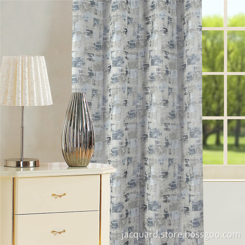 Tirai Jacquard Grommet Hias